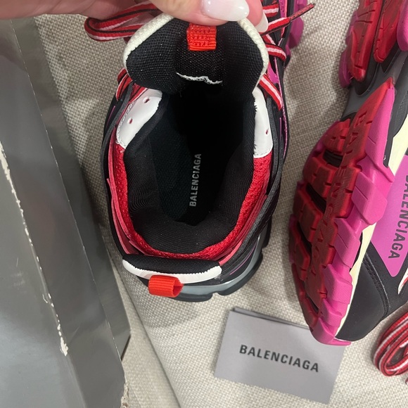 Balenciaga Track Trainers Pink Red (w) In Black/red/pink - Picture 7 of 11
